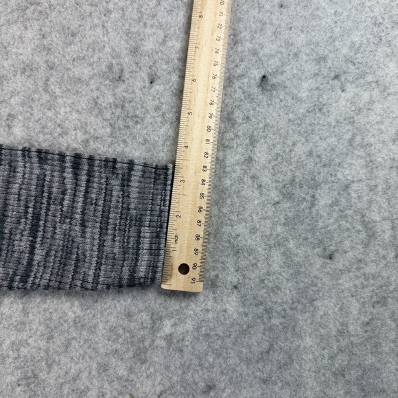 Women’s Zara Ribbed Knit Space Dye Sweater Dress In Gray Size 11-12 Long Sleeve - Picture 9 of 11